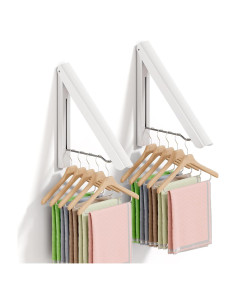 Estante Plegable para Secar Ropa BAKON Blanco 39.88x29.97cm