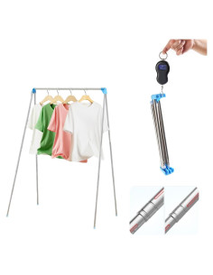 Rack de Secado de Ropa Plegable Lmaray Acero Inoxidable