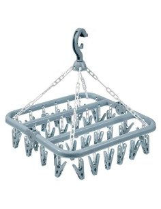 Perchero Plegable Alladaga con 32 Clips para Secar Ropa