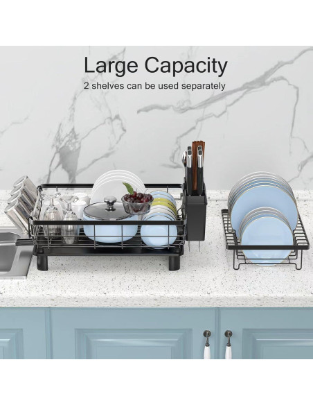 Escurridor de Platos DMTXCRP 2 Niveles Acero Inoxidable