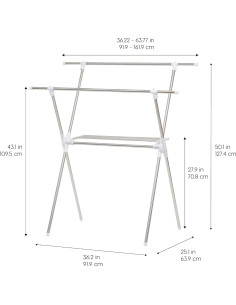 Estante de Secado Plegable IRIS USA 26 lbs Extensible 2
