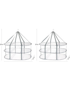 Estante Secador de Ropa Plegable AUTODECO XL 3 Niveles 2