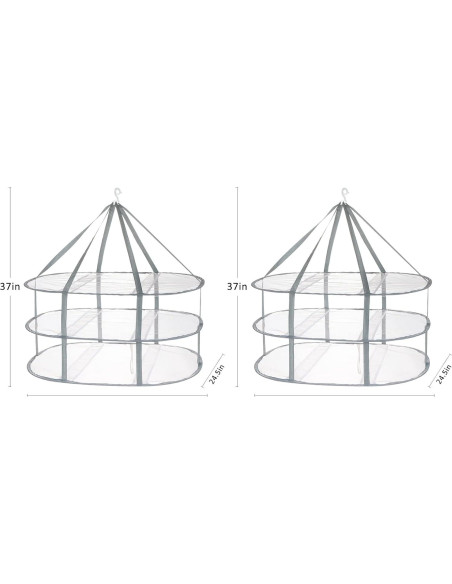 Estante Secador de Ropa Plegable AUTODECO XL 3 Niveles