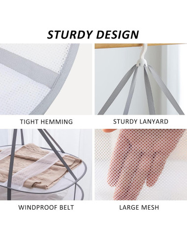 Estante Secador de Ropa Plegable AUTODECO XL 3 Niveles