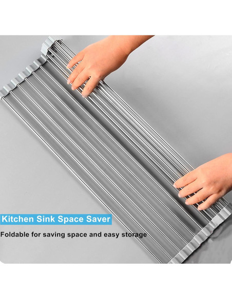 Estante de Secado de Platos Seropy 44.5x39.9 cm Acero Inox