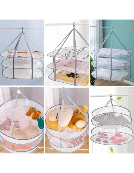 Estante Secador de Ropa Plegable AUTODECO XL 3 Niveles