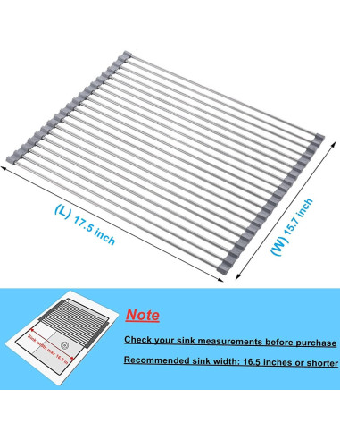 Estante de Secado de Platos Seropy 44.5x39.9 cm Acero Inox