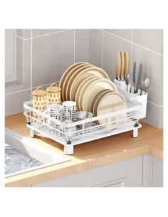 Escurridor de Platos GAXmi 1 Nivel Blanco con Bandeja Drenaje