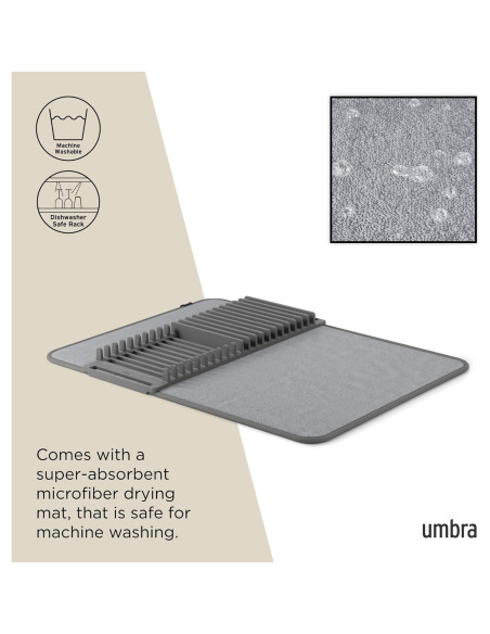 Estante Secado Platos Umbra UDRY 24x18 cm Carbón