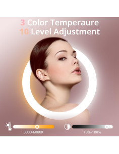 Luz de Anillo UBeesize 30,48 cm con Trípode 157,48 cm Rosa 2