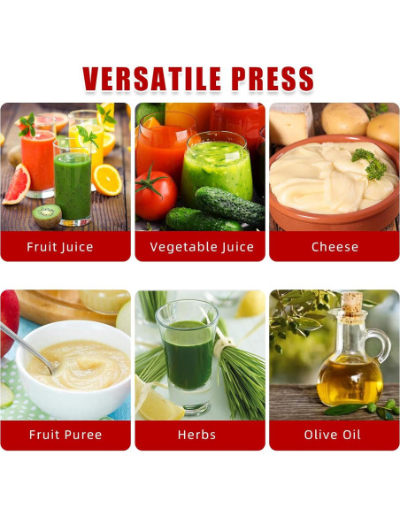 Prensa de Vino Takywep 14L Acero Inoxidable Mango en T