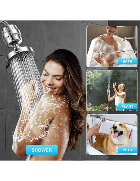 Cabezal de Ducha Filtrado JOMST 25 Etapas Alta Presión Cabezal de Ducha Filtrado JOMST 25 Etapas Alta Presión