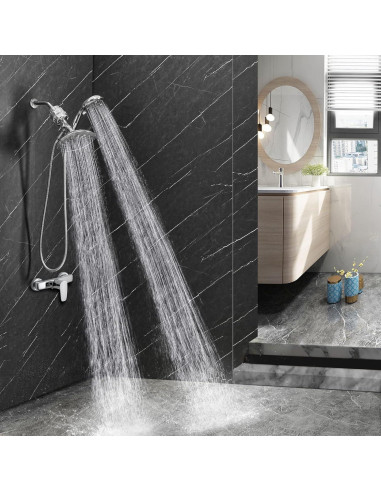 Ducha de Cabezal Doble Luxau con Filtro 20 Etapas 8"