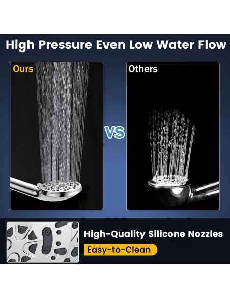 Cabezal de Ducha Filtrado Vatex 5 Modos 15 Etapas 60 cm Cabezal de Ducha Filtrado Vatex 5 Modos 15 Etapas 60 cm