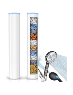 Filtro de Ducha FEELSO 2 Piezas para Agua Dura - Modelo 72210BC