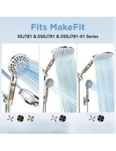 Cartucho Filtro Reemplazo MakeFit para Ducha 2-Pack 2