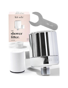 Filtro de Ducha Kitsch Cromo - Ablandador de Agua Dura