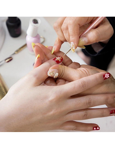 Conjunto de bolígrafos de estampado de uñas Jaczora - 5 piezas