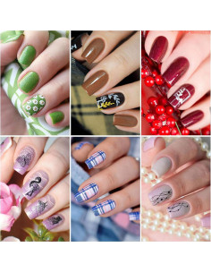 Juego de Placas de Estampado de Uñas Born Pretty 8PCS 2