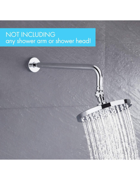 Adaptador de Cabezal de Ducha KES Cromo Pulido Universal