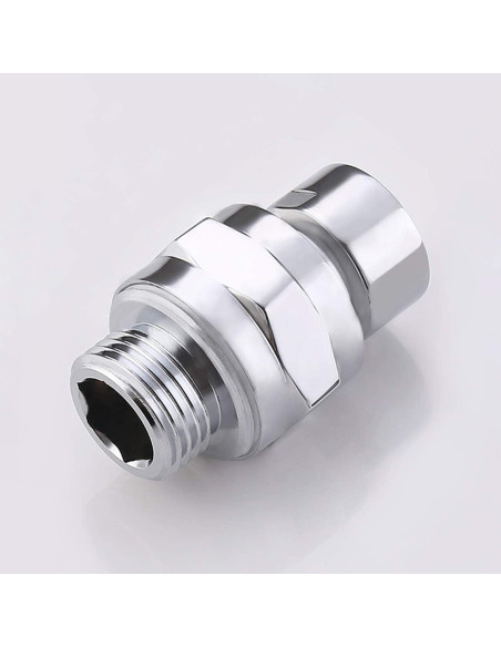 Adaptador de Cabezal de Ducha KES Cromo Pulido Universal