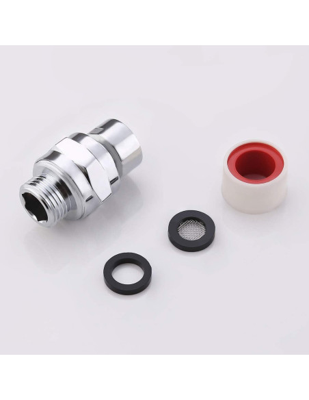 Adaptador de Cabezal de Ducha KES Cromo Pulido Universal