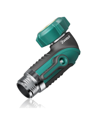 Adaptador de Codo de Manguera 90 2WAYZ - Válvula de Cierre Metálica