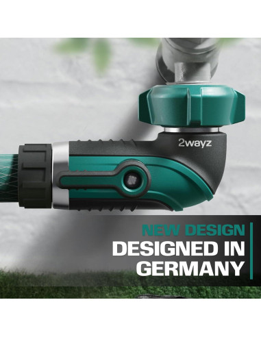 Adaptador de Codo de Manguera 90 2WAYZ - Válvula de Cierre Metálica