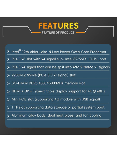 Firewall Mini PC MOGINSOK MGNASN 10GbE 8GB RAM 128GB SSD