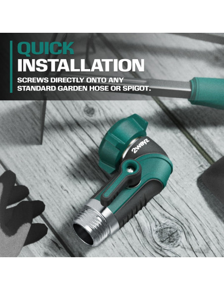 Adaptador de Codo de Manguera 90 2WAYZ - Válvula de Cierre Metálica