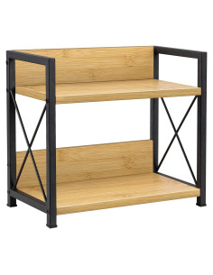 Organizador de Especias Giikin 2 Niveles Bambú 30x15 cm