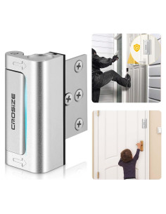 Cerradura de Seguridad Crosize Refuerzo Metal 800 lbs Plata