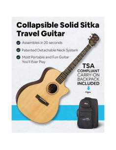 Guitarra de Viaje Journey FF412C Acústica-Eléctrica 2.44 kg 2