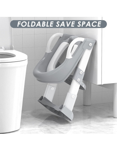 Asiento de Entrenamiento para Baño YT-808 Gris Ajustable