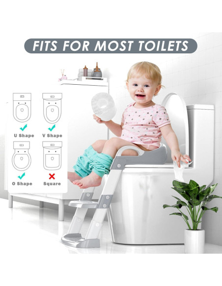 Asiento de Entrenamiento para Baño YT-808 Gris Ajustable