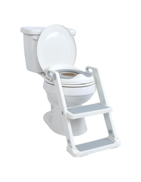 Asiento de inodoro con escalera Nuby gris 18+ meses