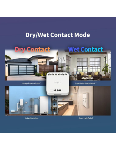 Módulo de Relé Doble Aqara T2 Zigbee 3.0 para Hogar Inteligente
