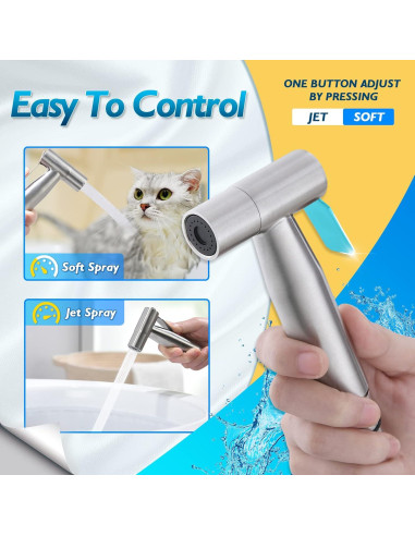 Rociador de Bidet de Mano BRITULIF Acero Inoxidable 119cm