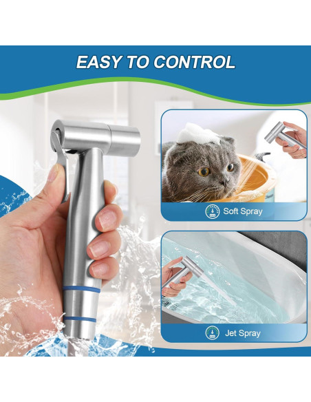 Rociador de Bidet de Mano TURLEE Acero Inoxidable 304 Rociador de Bidet de Mano TURLEE Acero Inoxidable 304