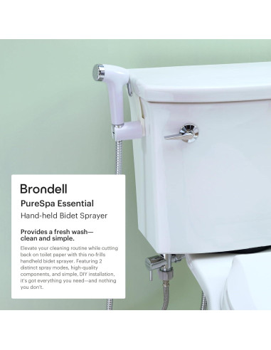 Rociador de Bidet Brondell PureSpa PS-91W Blanco 119 cm