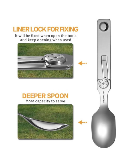 Utensilios de Camping Roxon C2 2 en 1 Plegables 0.09 kg Utensilios de Camping Roxon C2 2 en 1 Plegables 0.09 kg
