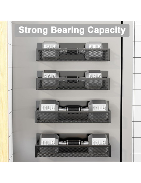Estante Magnético para Especias Aufworld - 4 Estantes y 8 Ganchos