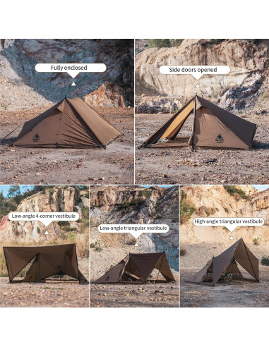 Tienda de Camping OneTigris PLATOON 2 Personas Impermeable