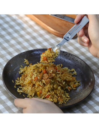 Utensilios de Camping Roxon C2 2 en 1 Plegables 0.09 kg