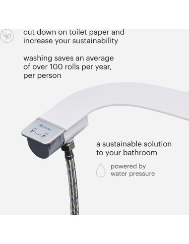 Brondell Accesorio de Bidet SS-250 SimpleSpa Doble Boquilla