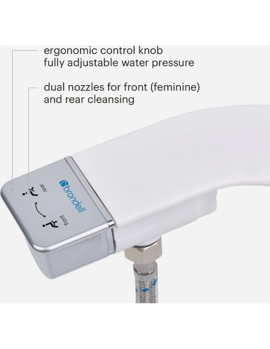 Brondell Accesorio de Bidet SS-250 SimpleSpa Doble Boquilla