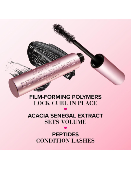 Máscara Voluminizadora Too Faced Better Than Sex 40g Máscara Voluminizadora Too Faced Better Than Sex 40g
