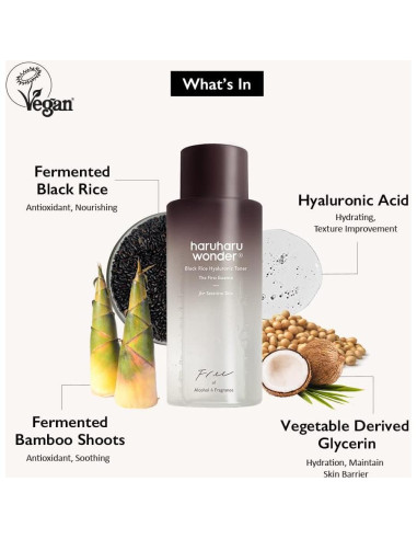 Tónico de Ácido Hialurónico Haruharu Wonder 150 ml Vegano