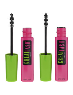 Máscara Lavable Maybelline Great Lash 2 Unidades Muy Negra
