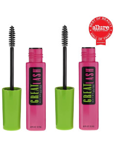 Máscara Lavable Maybelline Great Lash 2 Unidades Muy Negra 2